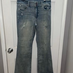 American Eagle Distressed Flare Jeans